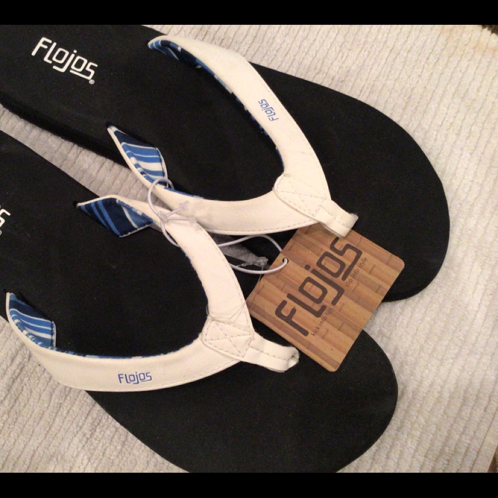 Flojos new ladies white sandals size 11